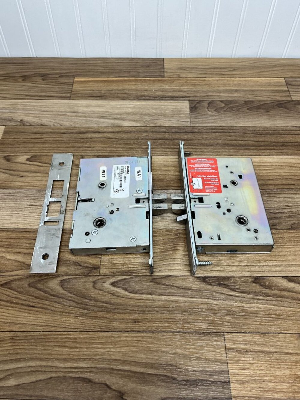 LOT x2 Kaba Standard Mortise with Deadbolt M76-A1DR1-626RWY Locks